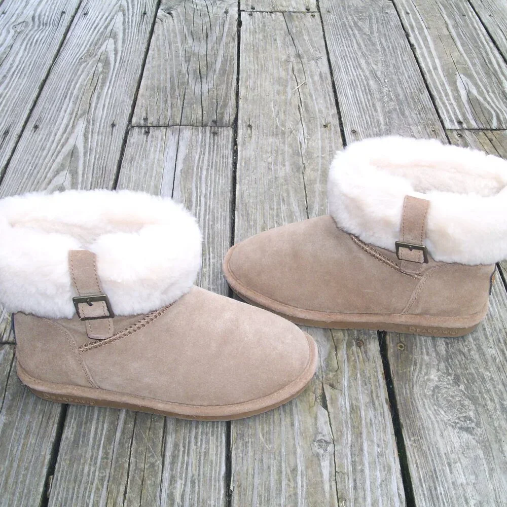 Like New! BearPaw Abby Suede Wool Snow Boots Size 7
